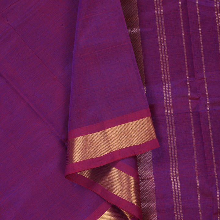 Hayagrivas Purple Pure Silk Cotton Saree SSCBF53E1-17