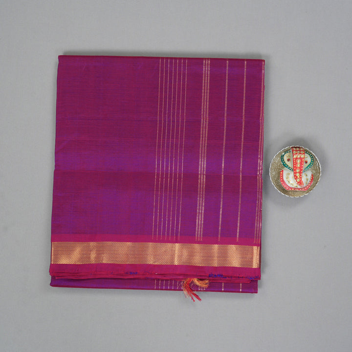 Hayagrivas Pinkish-Purple Pure Silk Cotton Saree SSCBF53E1-18
