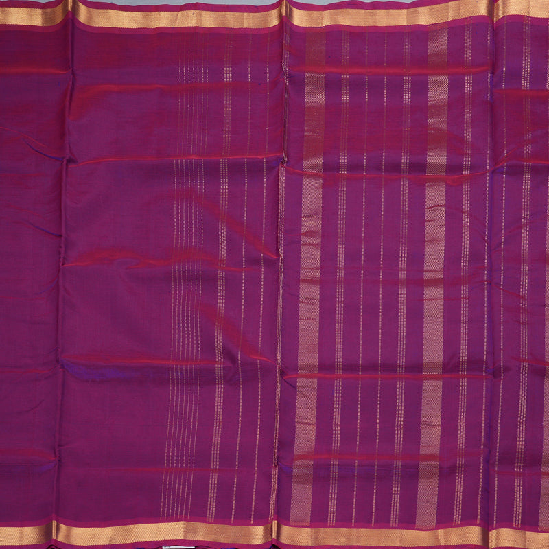 Hayagrivas Pinkish-Purple Pure Silk Cotton Saree SSCBF53E1-18