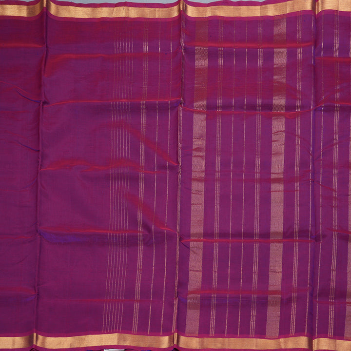 Hayagrivas Pinkish-Purple Pure Silk Cotton Saree SSCBF53E1-18