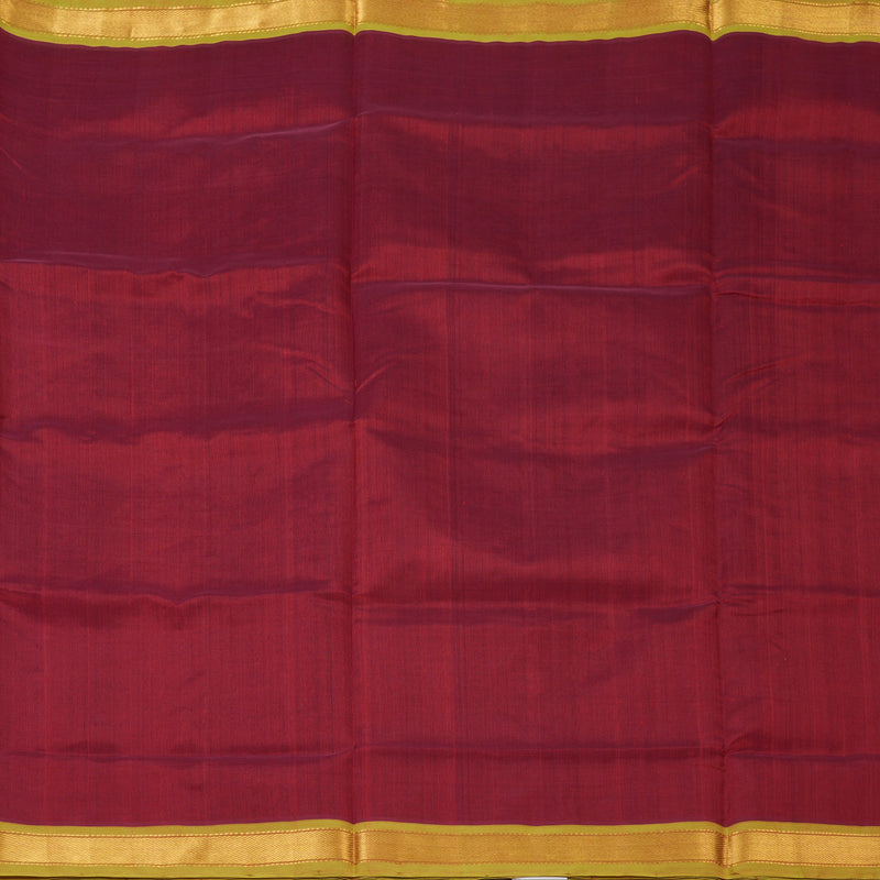 Hayagrivas Maroon Pure Silk Cotton Saree SSCBF53E1-2