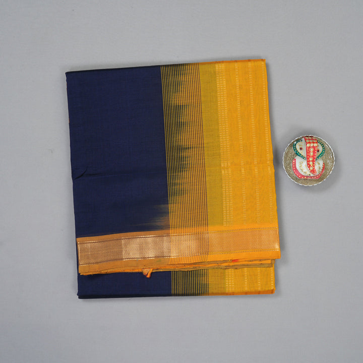 Hayagrivas Dark Blue Pure Silk Cotton Saree SSCBF53E1-24