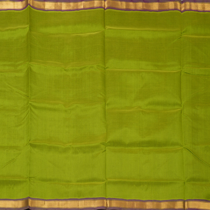 Hayagrivas Parrot Green Pure Silk Cotton Saree SSCBF53E1-4