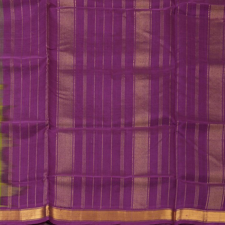 Hayagrivas Parrot Green Pure Silk Cotton Saree SSCBF53E1-4
