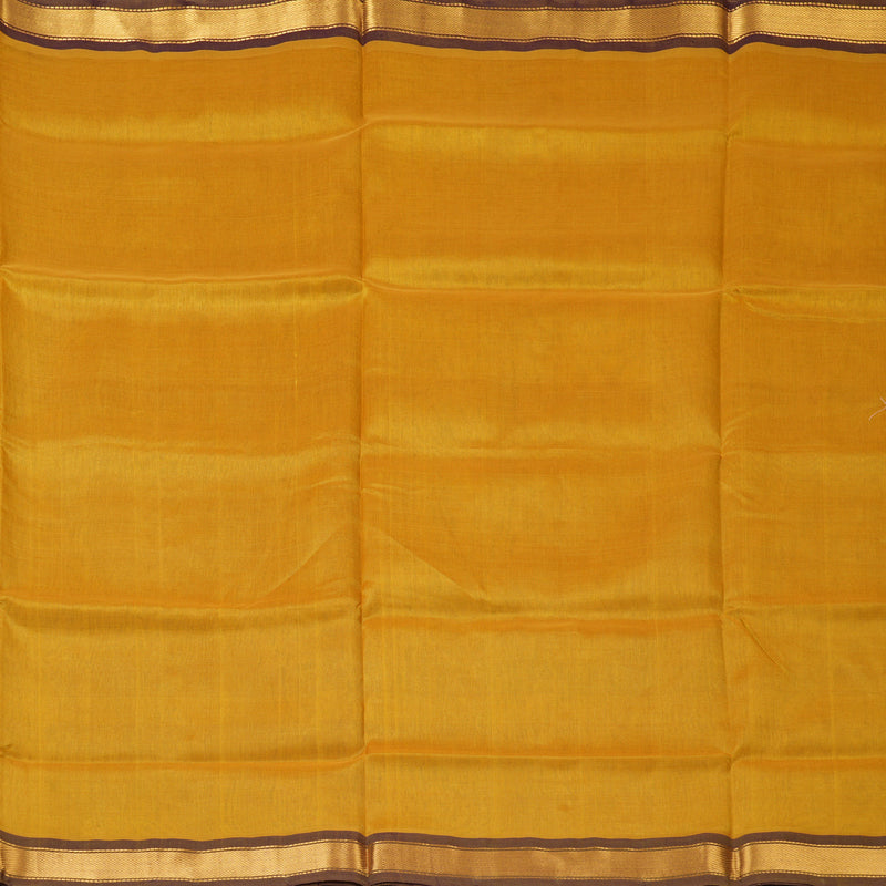 Hayagrivas Mustard Yellow Pure Silk Cotton Saree SSCBF53E1-5