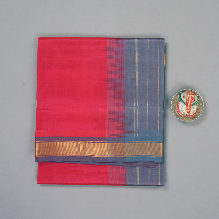 Hayagrivas Pink Pure Silk Cotton Saree SSCBF53E1-6