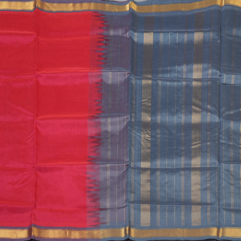 Hayagrivas Pink Pure Silk Cotton Saree SSCBF53E1-6