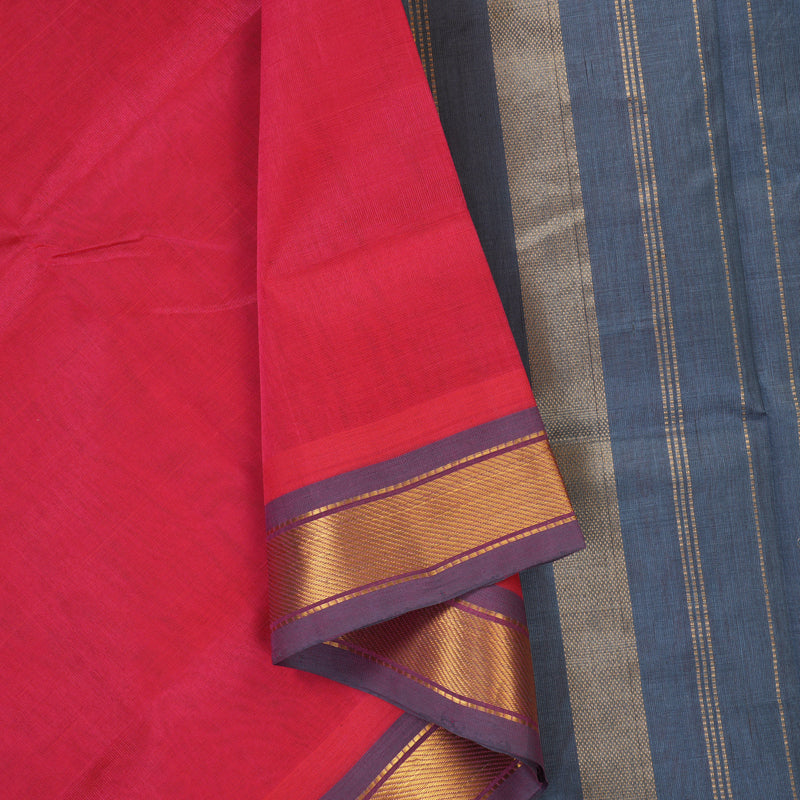 Hayagrivas Pink Pure Silk Cotton Saree SSCBF53E1-6
