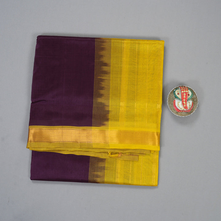 Hayagrivas Violet Pure Silk Cotton Saree SSCBF53E1-8