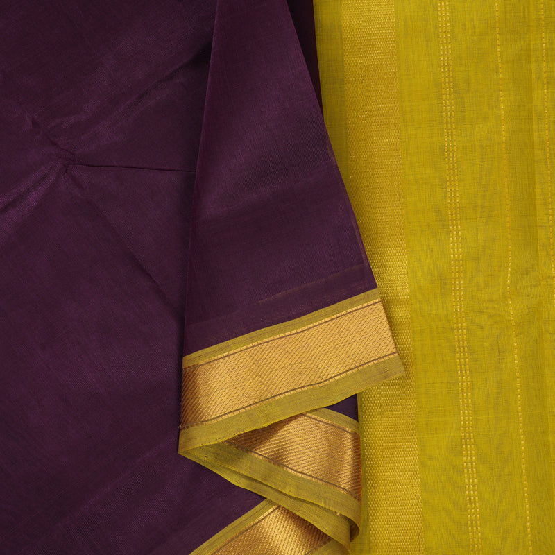 Hayagrivas Violet Pure Silk Cotton Saree SSCBF53E1-8