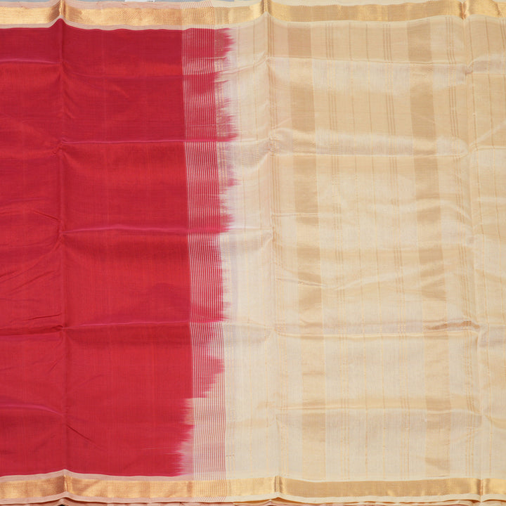 Hayagrivas Red Pure Silk Cotton Saree SSCBF53E1-9