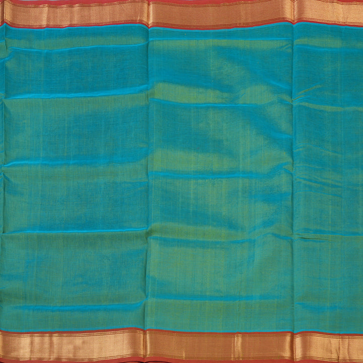 Hayagrivas Sea Green Pure Silk Cotton Saree SSCBF53E2-2