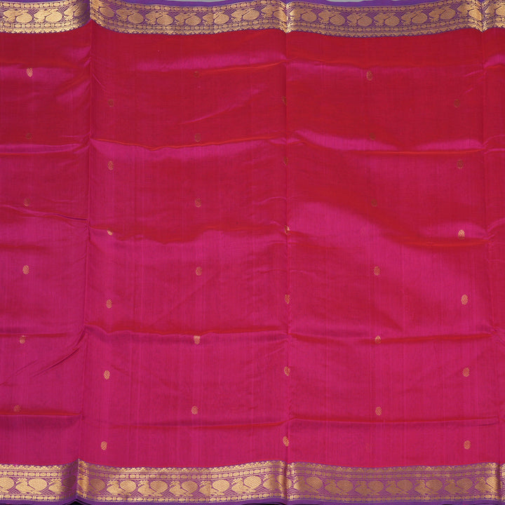Hayagrivas Rani Pink Pure Silk Cotton Saree SSCBF53E4-1