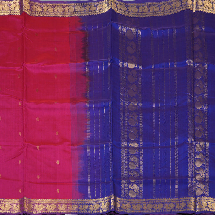 Hayagrivas Rani Pink Pure Silk Cotton Saree SSCBF53E4-1