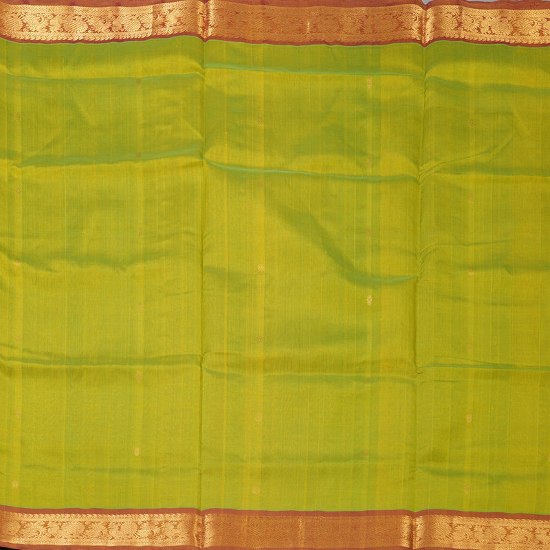 Hayagrivas Lime Green Pure Silk Cotton Saree SSCBF53E4-10