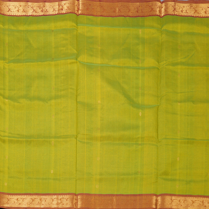 Hayagrivas Lime Green Pure Silk Cotton Saree SSCBF53E4-10