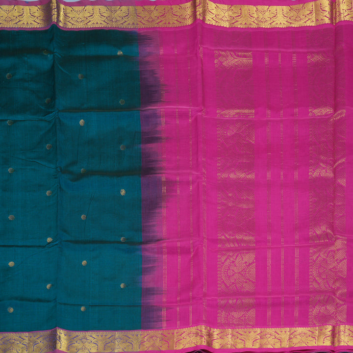 Hayagrivas Ramar Blue Pure Silk Cotton Saree SSCBF53E4-17