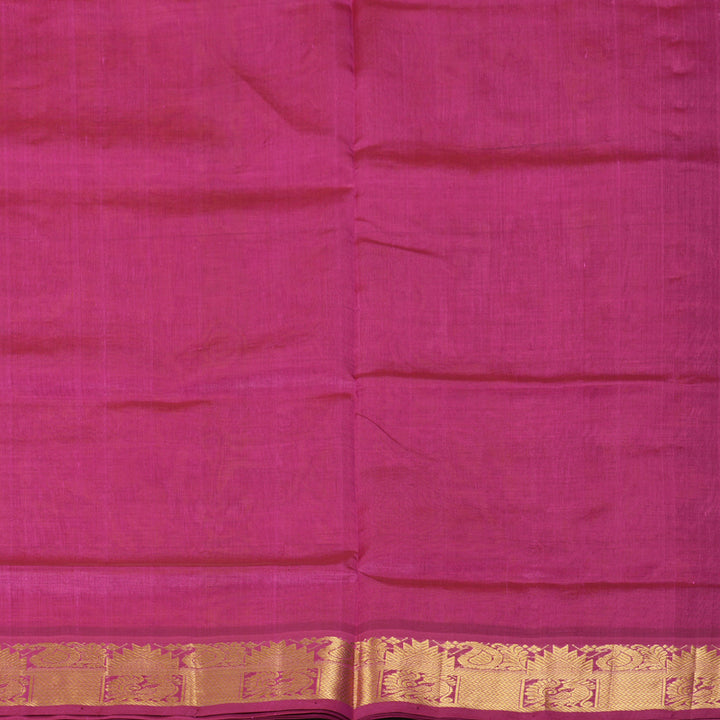Hayagrivas Orangish-Pink Pure Silk Cotton Saree SSCBF53E4-19