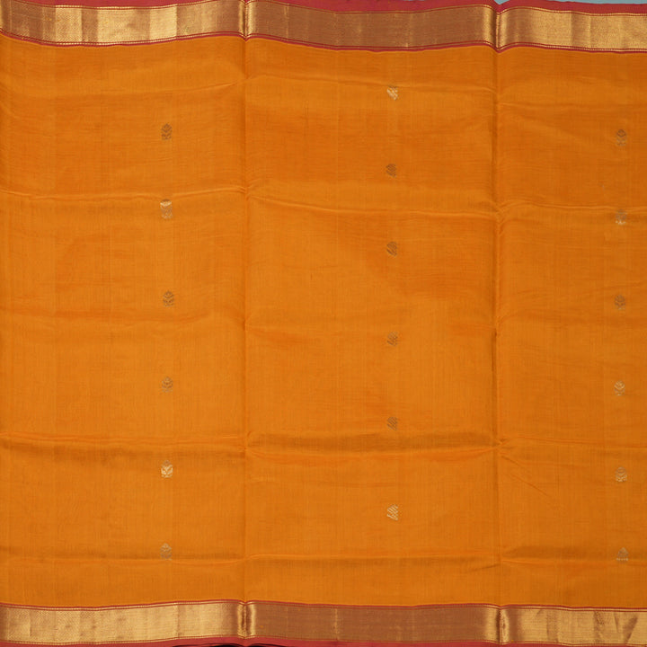 Hayagrivas Turmeric Yellow Pure Silk Cotton Saree SSCBF53E4-24
