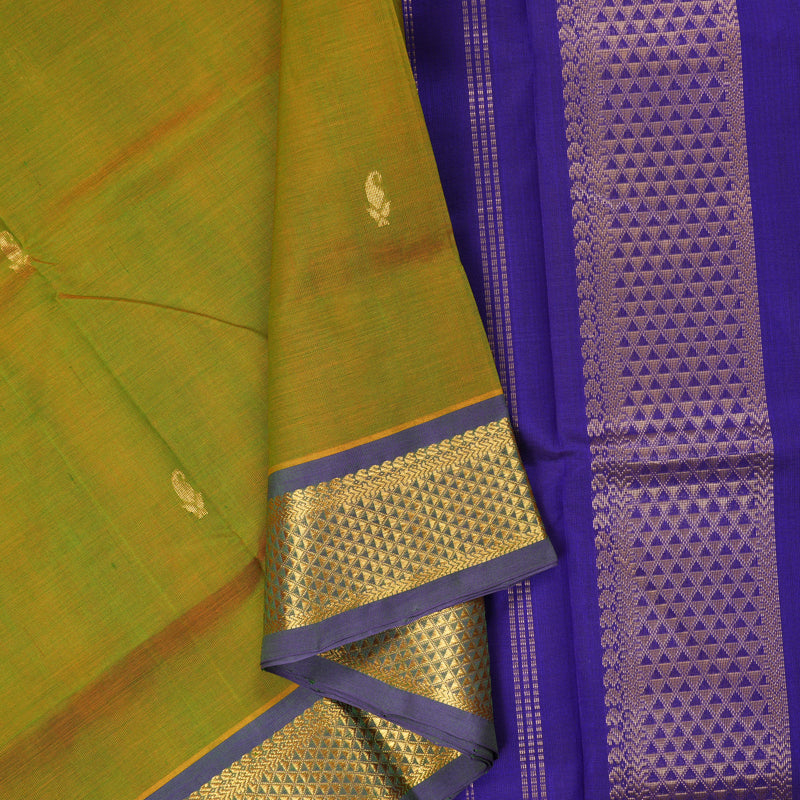 Hayagrivas Sampanga Green Pure Silk Cotton Saree SSCBF53E4-26