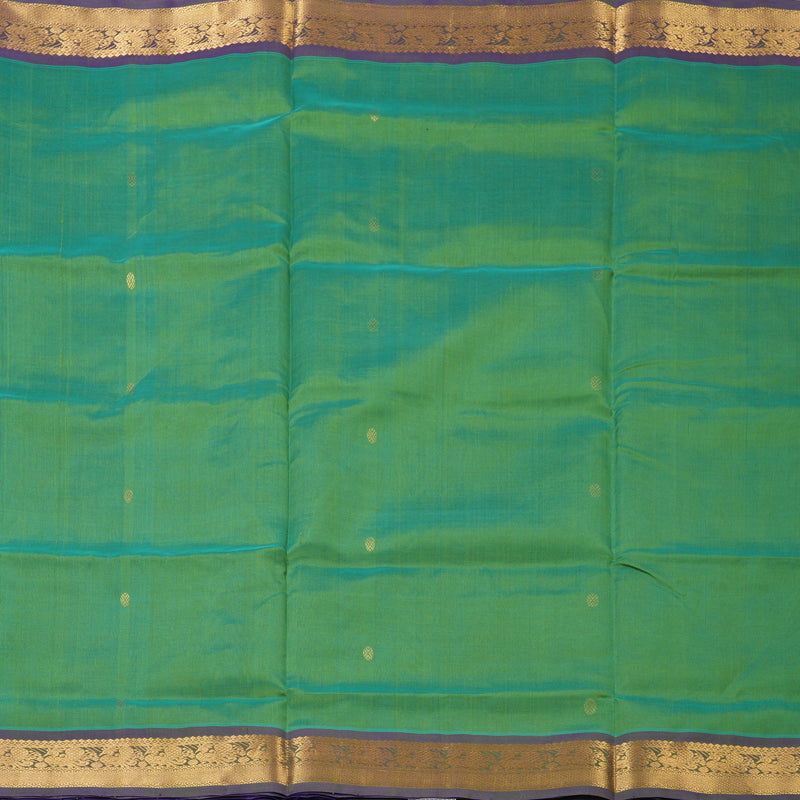 Hayagrivas Yellowish-Green Pure Silk Cotton Saree SSCBF53E4-5