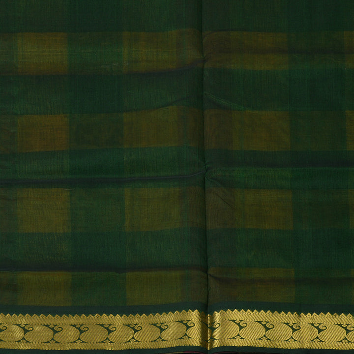 Hayagrivas Paalum Pazhamum Checks Pure Silk Cotton Saree SSCBF53E5-5