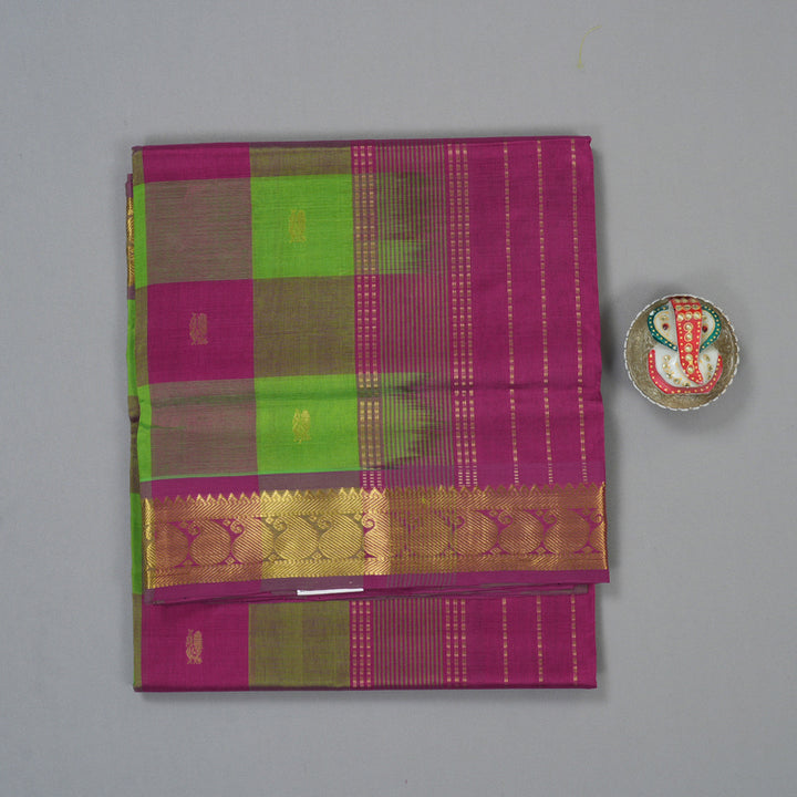 Hayagrivas Multicolour Checks Pure Silk Cotton Saree SSCBF53E5-7
