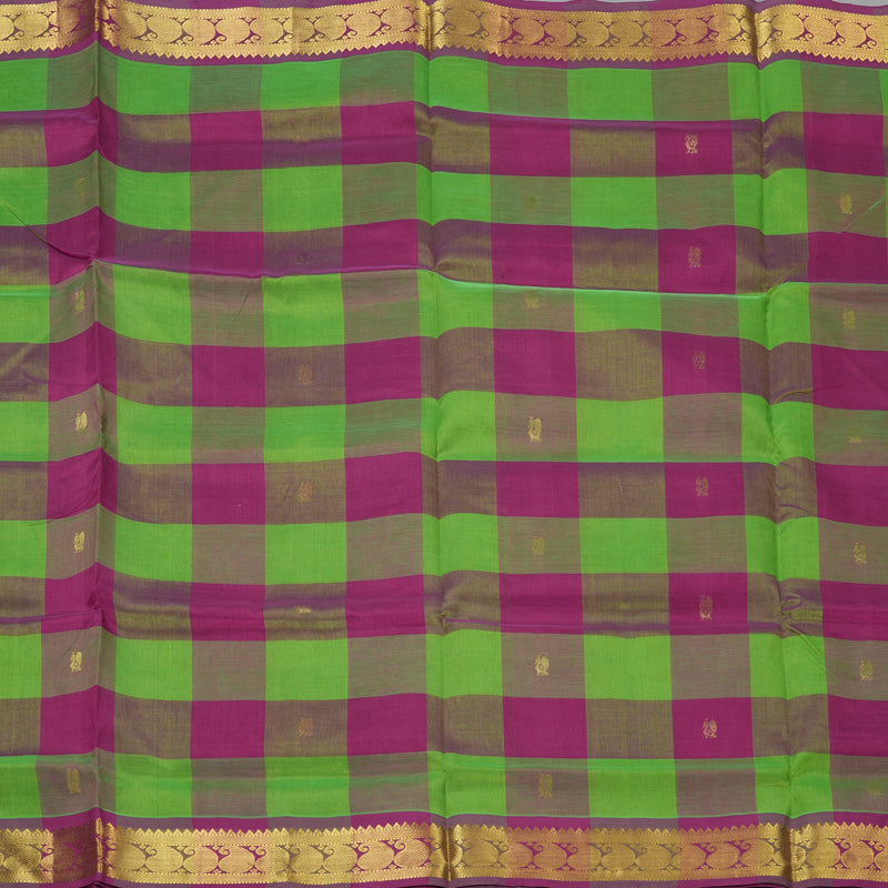 Hayagrivas Multicolour Checks Pure Silk Cotton Saree SSCBF53E5-7
