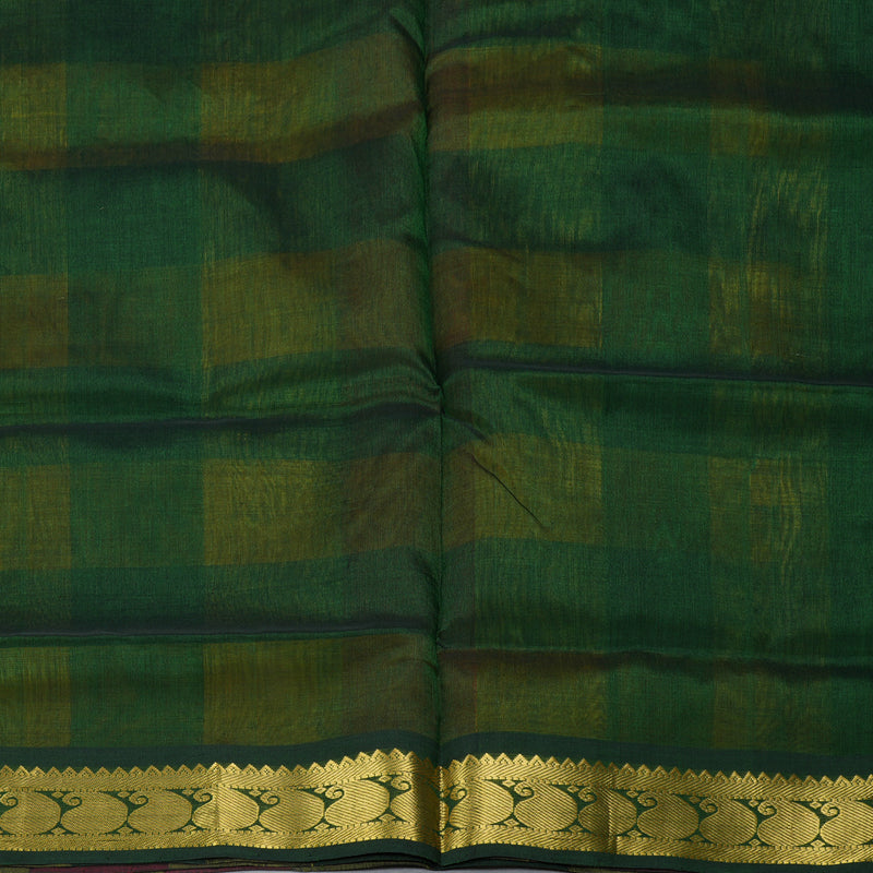 Hayagrivas Multicolour Checks Pure Silk Cotton Saree SSCBF53E5-8