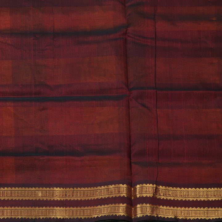 Hayagrivas Paalum Pazhamum Checks Pure Silk Cotton Saree SSCBF53E5-9