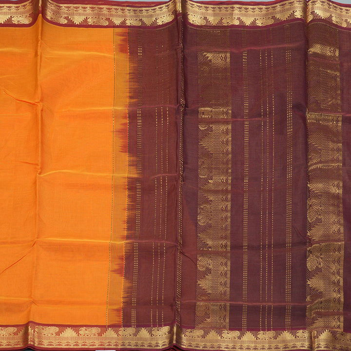 Hayagrivas Mambazham Orange Pure Silk Cotton Saree SSCBF53E6-4