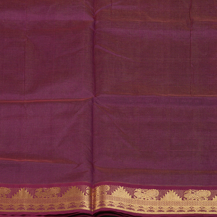 Hayagrivas Peacock Green & Purple (Shot Colour) Pure Silk Cotton Saree SSCBF53E6-6