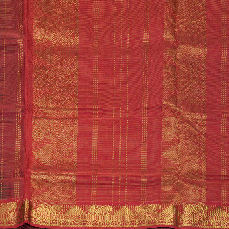Hayagrivas Bottle Green Pure Silk Cotton Saree SSCBF53E6-8