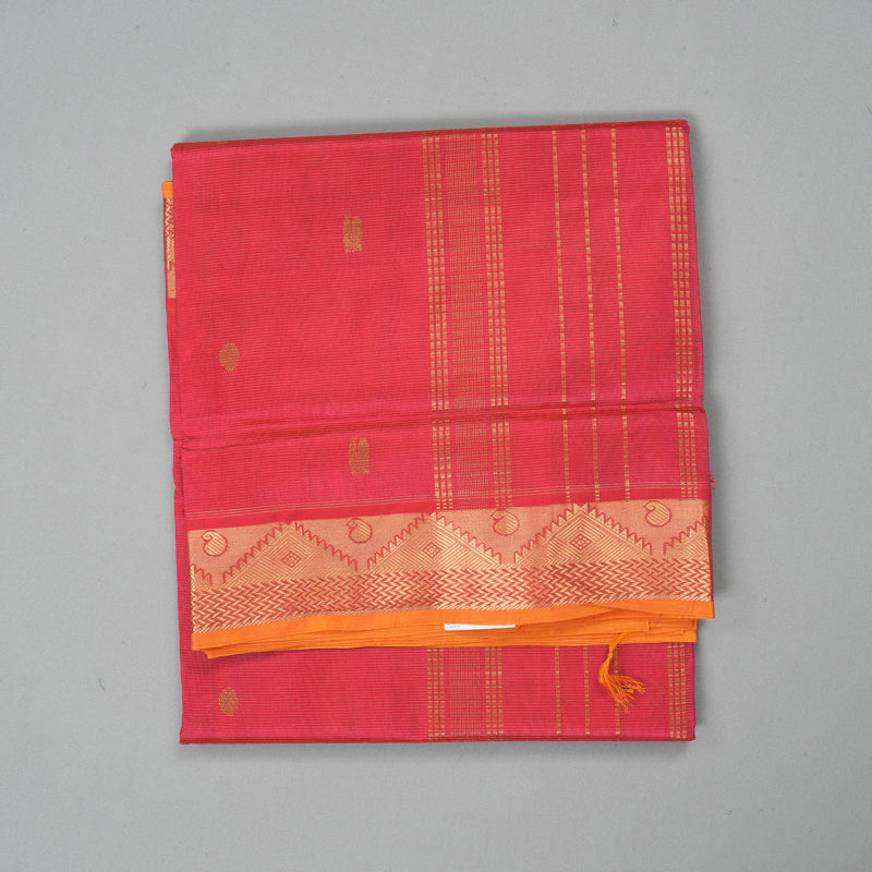 Hayagrivas Pink Pure Silk Cotton Saree SSCBF53E7-16