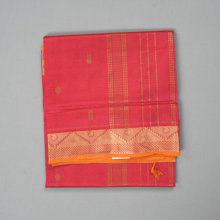 Hayagrivas Pink Pure Silk Cotton Saree SSCBF53E7-16