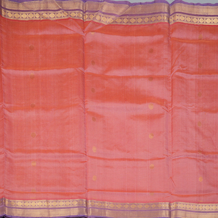 Hayagrivas Mild Peach Pink Pure Silk Cotton Saree SSCBF53E7-17