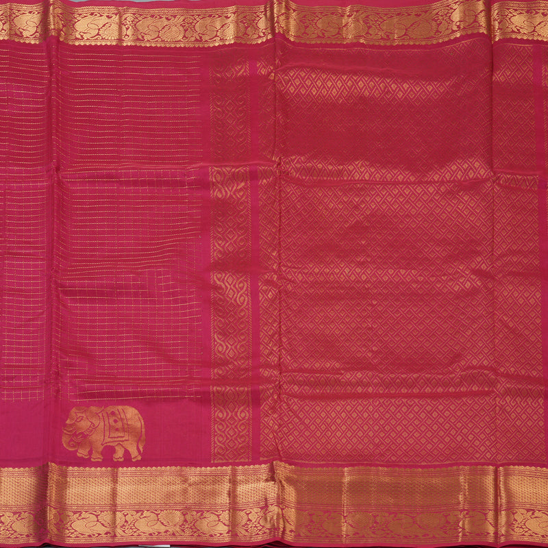 Hayagrivas Pink Pure Silk Cotton Saree SSCBF54E1-1