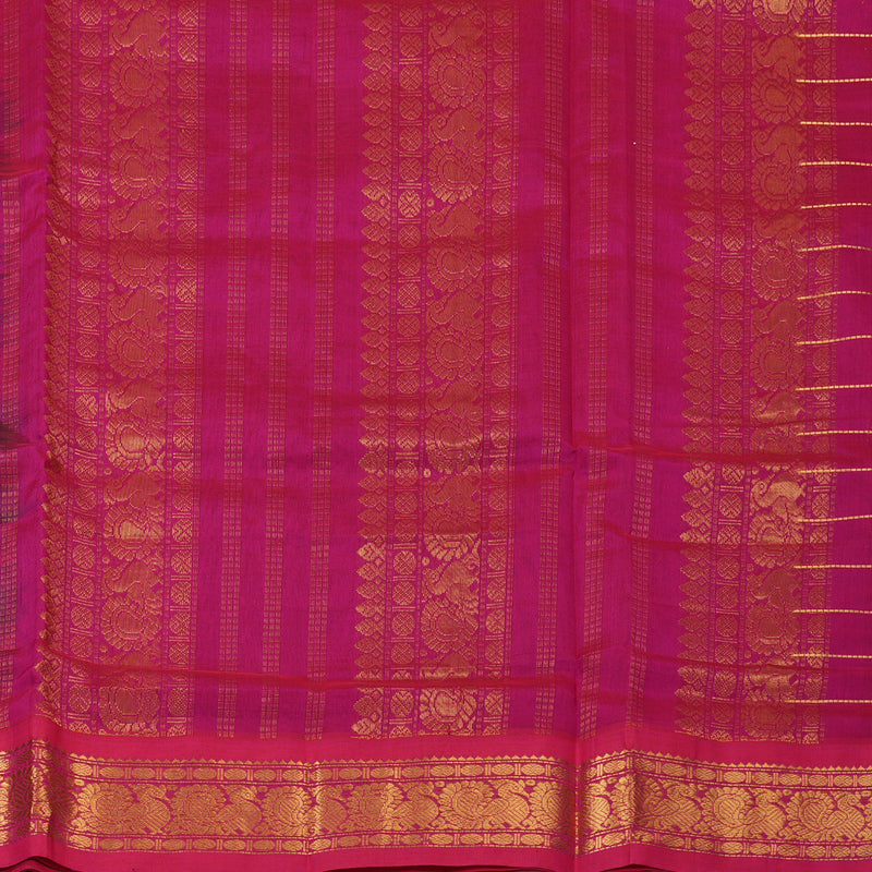 Hayagrivas Bottle Green Pure Silk Cotton Saree SSCBF55E1-1
