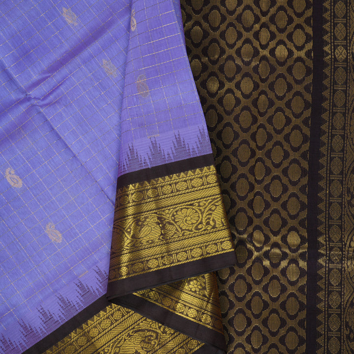 Hayagrivas Lavender Pure Silk Cotton Saree SSCBF55E1-2