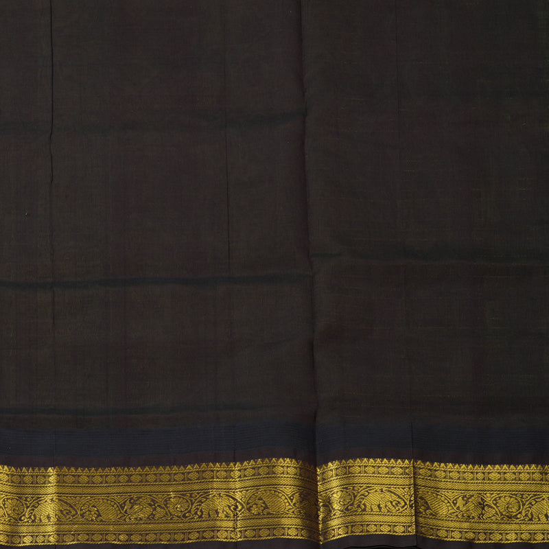 Hayagrivas Parrot Green Pure Silk Cotton Saree SSCBF55E1-4