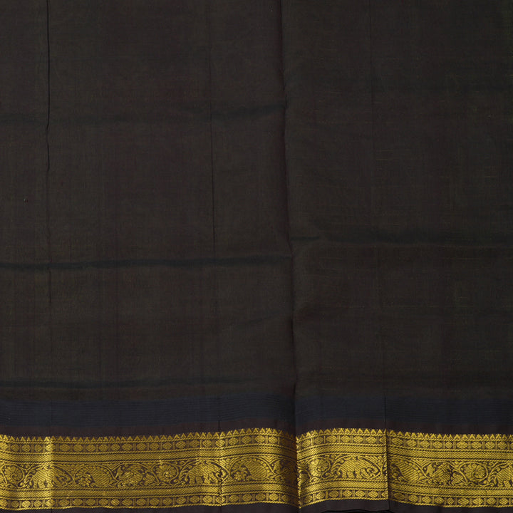 Hayagrivas Parrot Green Pure Silk Cotton Saree SSCBF55E1-4