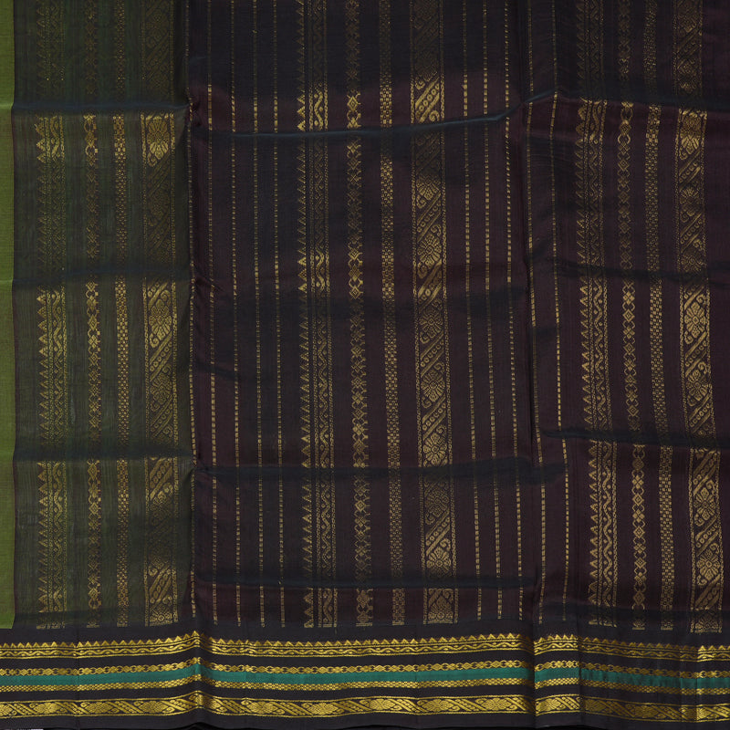 Hayagrivas Pista Green Pure Silk Cotton Saree SSCBF55E13-2