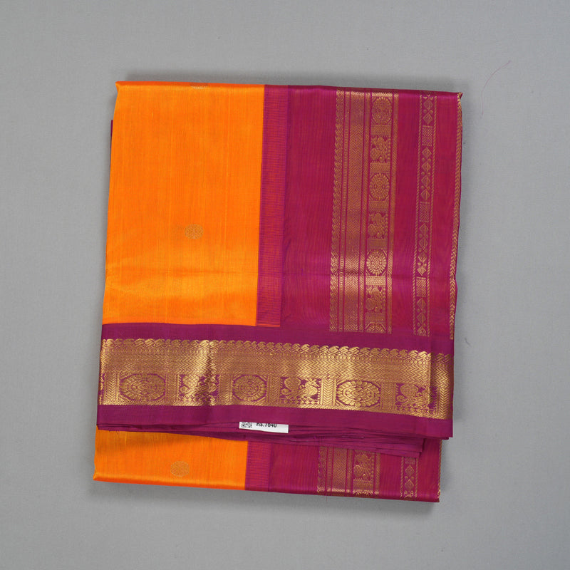 Hayagrivas Mambazham Orange Pure Silk Cotton Saree SSCBF55E13-9