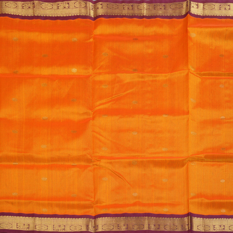 Hayagrivas Mambazham Orange Pure Silk Cotton Saree SSCBF55E13-9