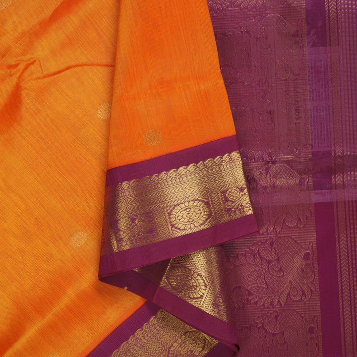 Hayagrivas Mambazham Orange Pure Silk Cotton Saree SSCBF55E13-9