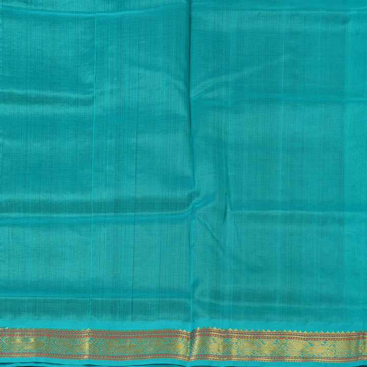 Hayagrivas Purplish-Blue Pure Silk Cotton Saree SSCBF55E2-4