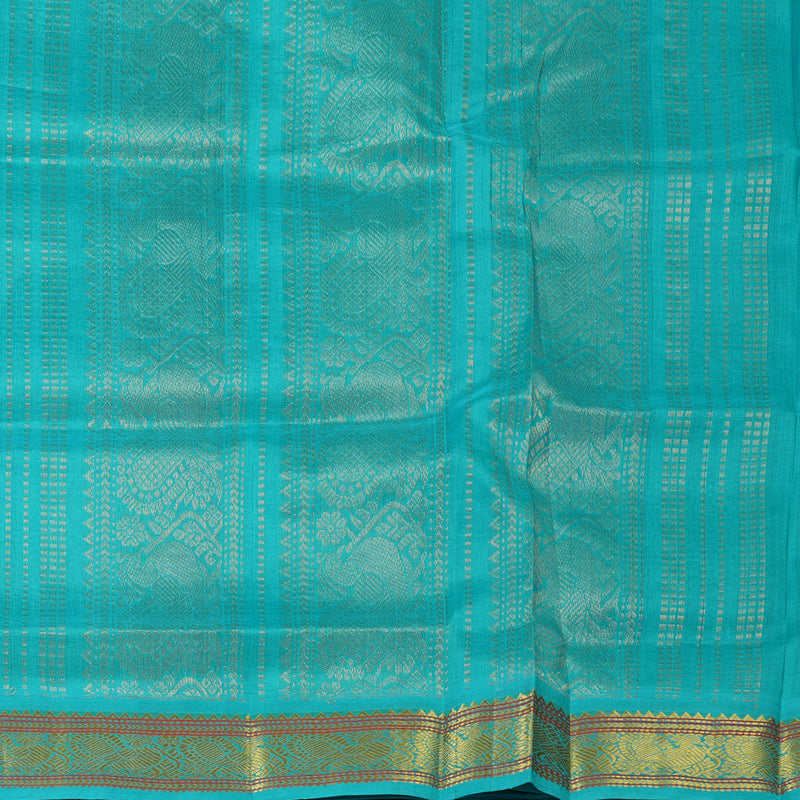 Hayagrivas Purplish-Blue Pure Silk Cotton Saree SSCBF55E2-4