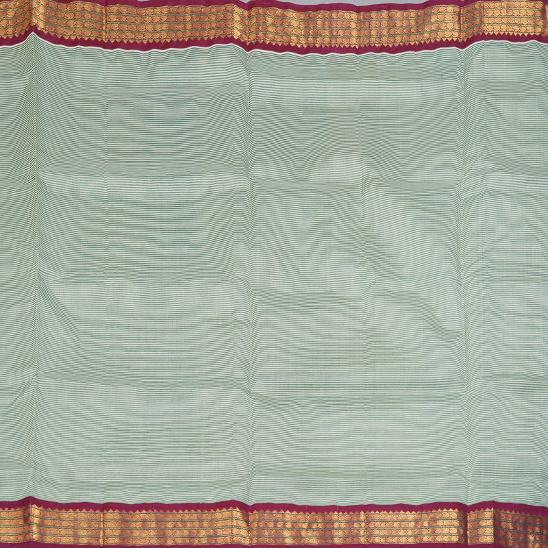 Hayagrivas Half-White & Grey Pure Silk Cotton Saree SSCBF55E3-2