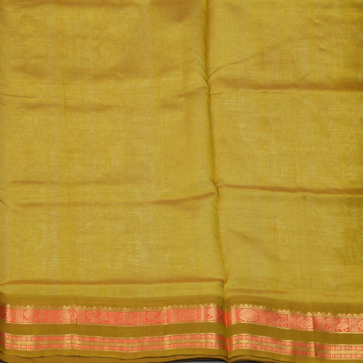 Hayagrivas Half-White Pure Silk Cotton Saree SSCBF55E4-1