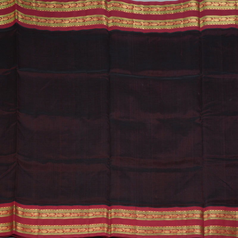 Hayagrivas Kanchana Brown Pure Silk Cotton Saree SSCBF55E4-3